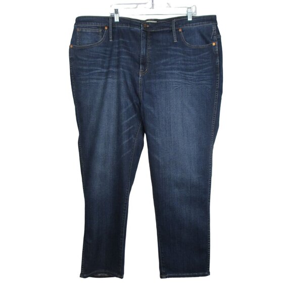 Madewell Women's Plus Stovepipe Jeans Cotton Tencel Fit Size W 37 $128 NWT - Picture 3 of 8
